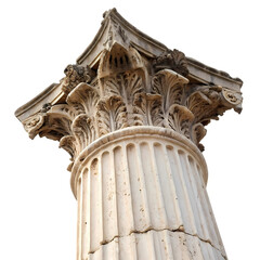 Ancient Corinthian Column Capital: Architectural Detail & History