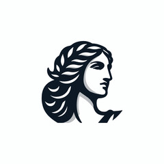Classic Greek Goddess Logo