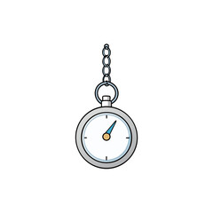 stopwatch on white background