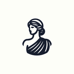 Classic Greek Goddess Logo