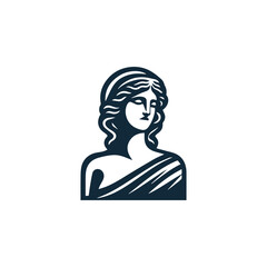 Classic Greek Goddess Logo