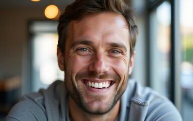 Happy smiling man. High quality