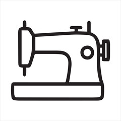Sewing Machine Vector Clipart on White Background