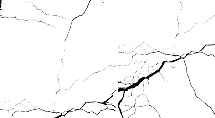 Surface cracks and fissures in ground. Vector grunge cracked texture style with cracked texture.
