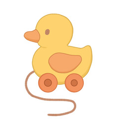 Cartoon image of a duck toy 