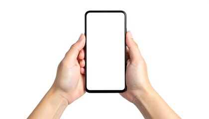 Hands holding a blank smartphone (1)