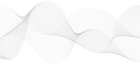 Abstract wave element for design. Digital frequency track equalizer. Stylized line art background. Vector