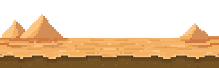 desert landscape pixel art