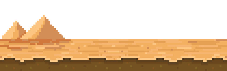 desert landscape pixel art