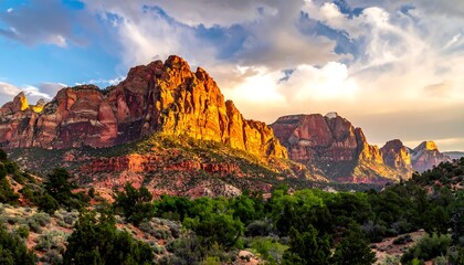 Zion National Park Sunset View.