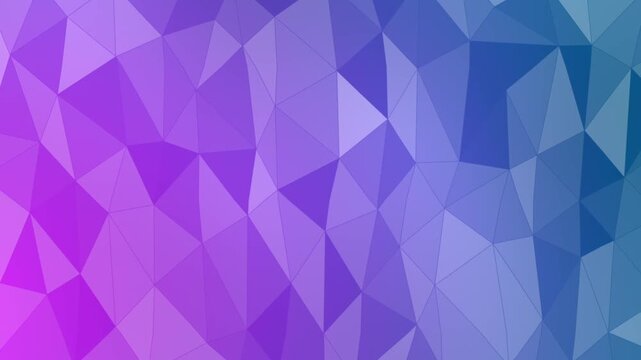 Abstract Geometric Polygon Animation with Gradient Color Shifting and Subtle Textures