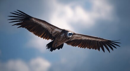 Obraz premium Griffon vulture in flight