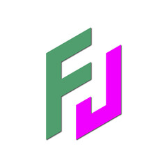 Web line modern color full logo design