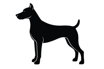 dog silhouette vector icon illustration design