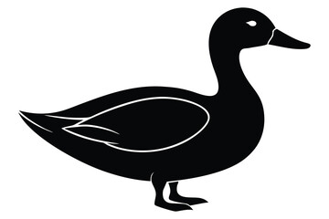duck silhouette vector icon illustration design