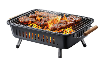barbecue grill isolated on a transparent background, bbq grill