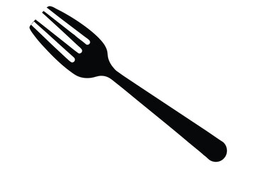 fork silhouette vector icon illustration design