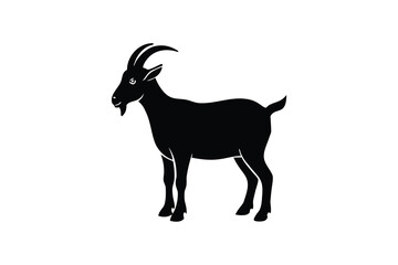 goat silhouette vector icon illustration design