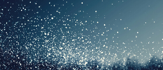 Snowy scene with soft falling snowflakes