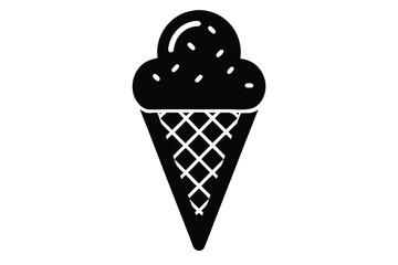 ice cream cone vector icon illustration design