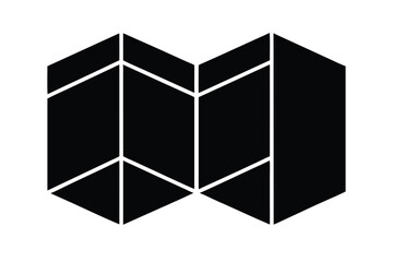 map folded vector icon illustration design