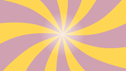 イエローとパープルのぐるぐる背景(16:9)
