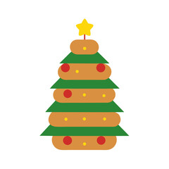 christmas tree made of burgers logo