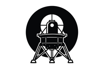 moon lander vector icon illustration design © SreeAtul