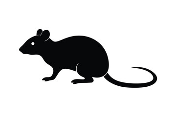 mouse silhouette vector icon illustration design