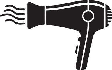 Professional Hair Dryer Icon for Salon Beauty & Hair Styling Graphics