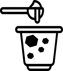 Sweetener Dripping into Drink