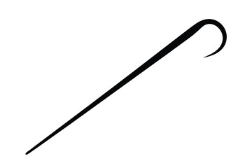 Obraz premium sewing needle vector icon illustration design
