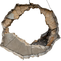 Dramatic Hole in Wall: Texture Background for Design Projects
