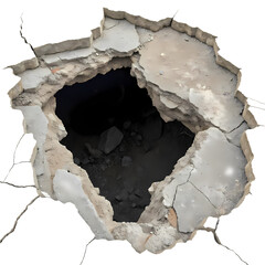 Cratered Concrete: Dramatic Hole Texture