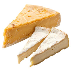 Delicious Cheese Selection: Cheddar and Brie Varieties