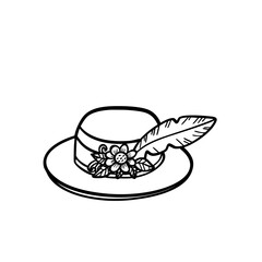vector illustration of a hat