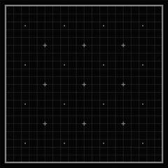 Blueprint black graph. Abstract grid background with lines and dots. Notebook pattern with empty space. Vector Illustration.