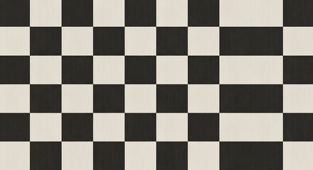 Fototapeta premium Classic black and white checkerboard pattern seamless background