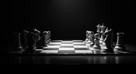 Animal Shaped Chess Pieces Representing Strategy and Nature