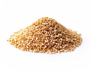 Fototapeta premium Pile of Sesame Seeds - A Close-Up View of Natural Goodness.