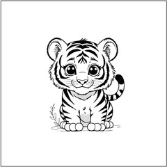 A cute baby panda bear mammal illustration is a fun vector character drawing art symbol of china in the wildlife nature and zoo