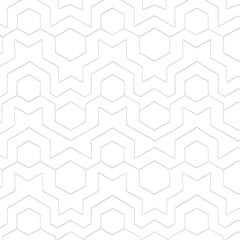 A seamless gray geometric chevron pattern texture for vector wallpaper design and 3D textile illustration