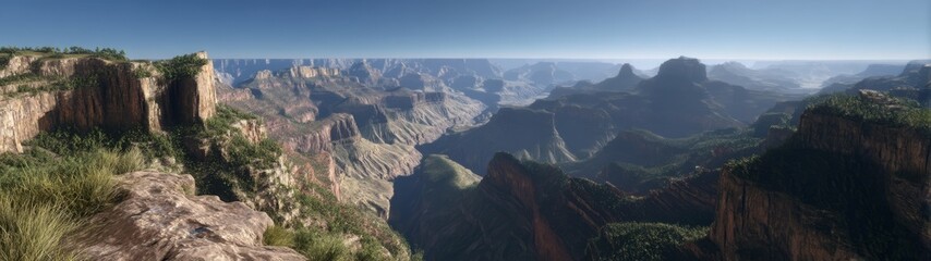 Stunning panoramic hdr landscape view grand canyon nature photography outdoor wide-angle