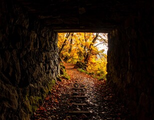 Autumn tunnel