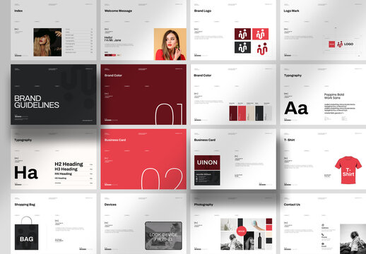 Brand Guideline Template Leyout