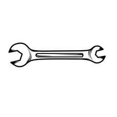  wrench tool on white background