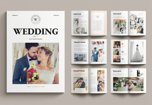 Wedding Brochure Layout