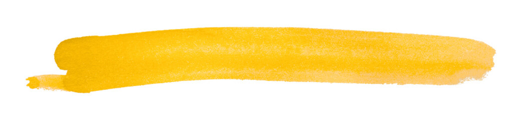 yellow watercolor background. Artistic hand paint. Isolated on transparent background.