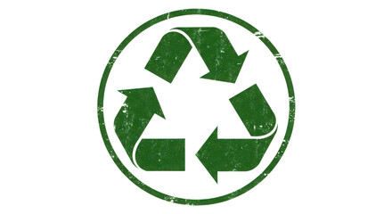 Recycle symbol, an icon of conservation and environmental responsibility isolated PNG with Transparent Background