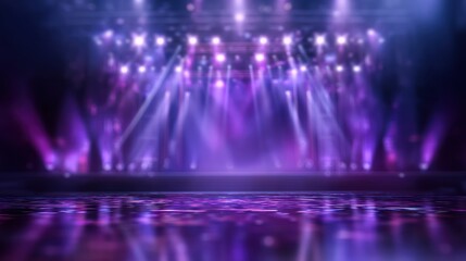 Stage lighting purple